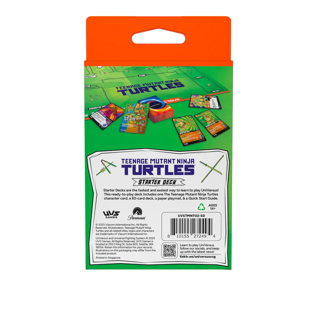 Universus TCG: Teenage Mutant Ninja Turtles - Starter Deck (EN) - UVS Games - Card Games