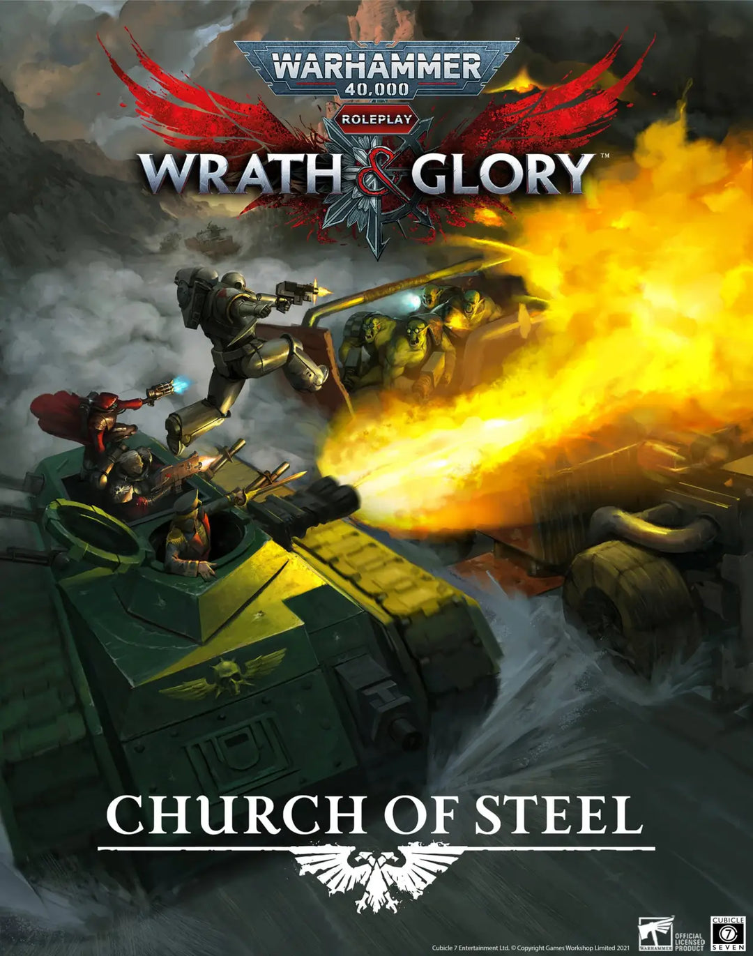 Warhammer 40K: Wrath & Glory RPG - Church of Steel (EN) - Cubicle Seven - Roleplaying Games