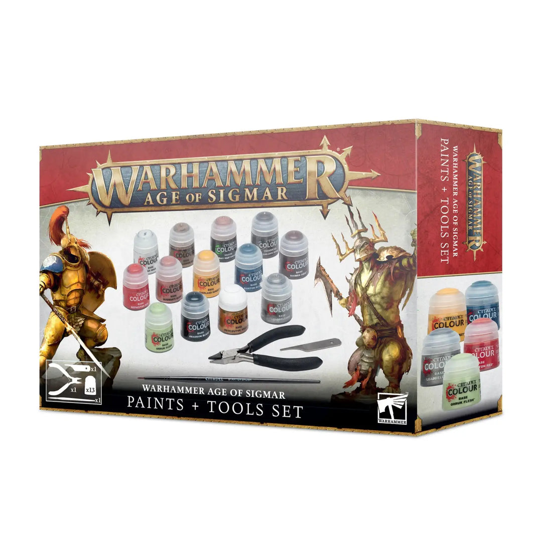 Age of Sigmar: Farben + Tools Set (DE) - Games Workshop - Accessories