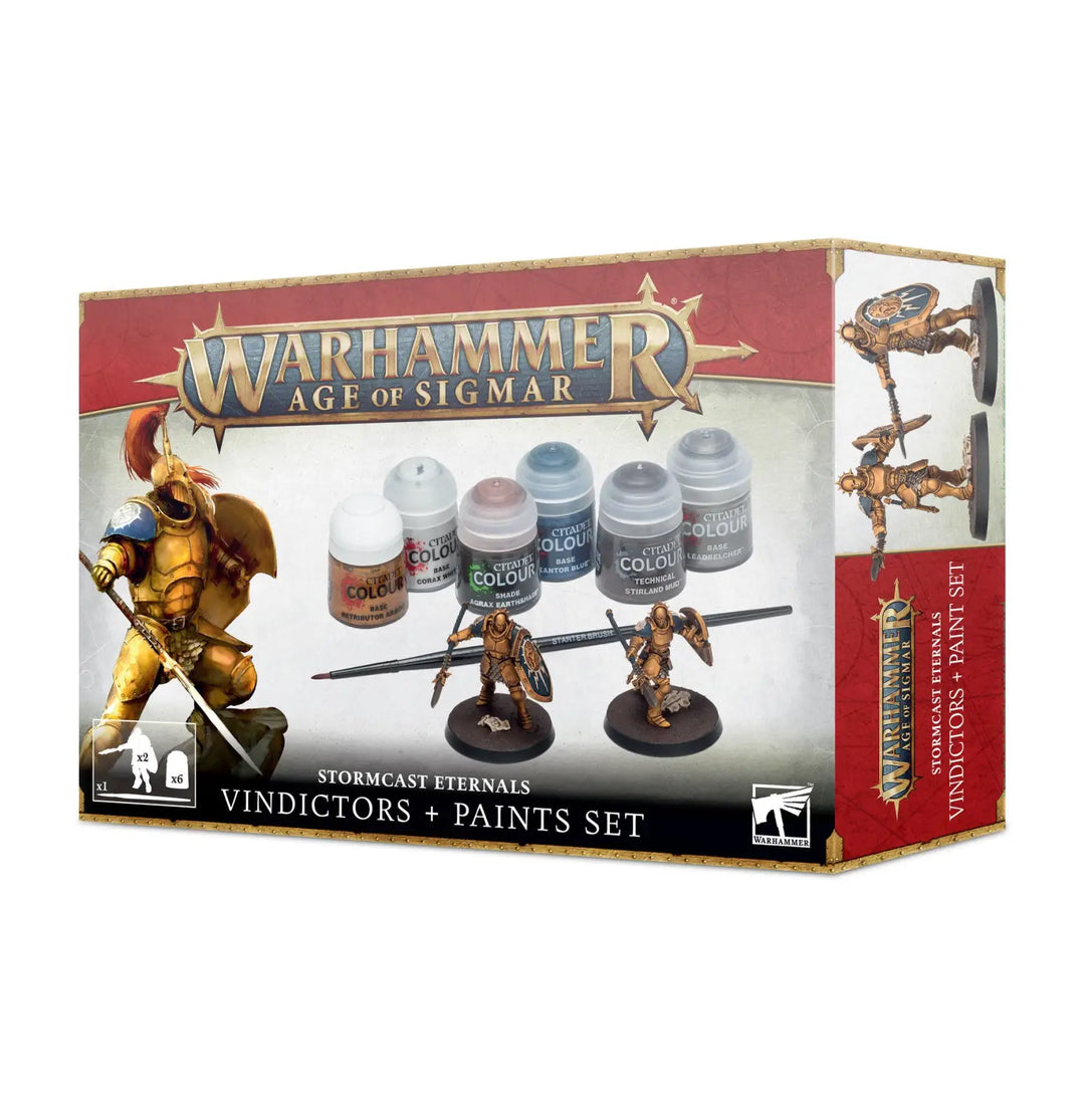 Age of Sigmar: Stormcast Eternals - Vindicators + Paint Set (EN) - Games Workshop - Miniature Games