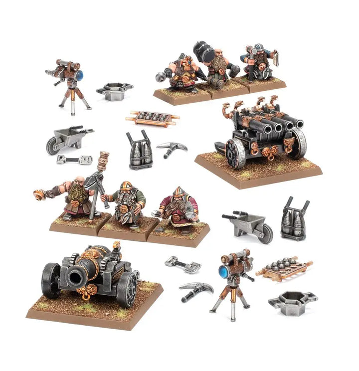 Warhammer Old World: Dwarfen Mountain Holds Dwarf Cannon & Organ Gun Games Workshop Miniature Games