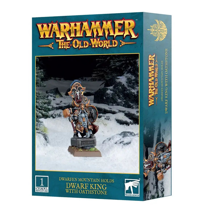 Warhammer Old World: Dwarfen Mountain Holds Dwarf King with Oathstone Games Workshop Miniature Games