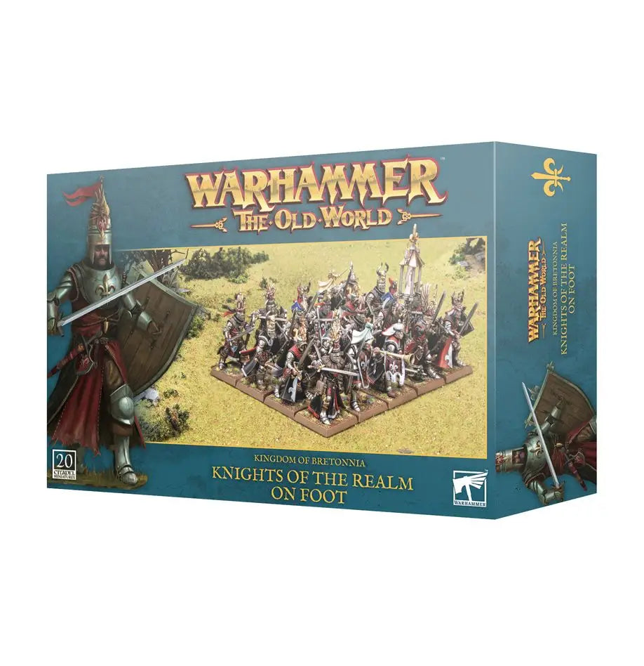 Warhammer Old World: Kingdom of Bretonnia Knights of the Realm on Foot Games Workshop Miniature Games