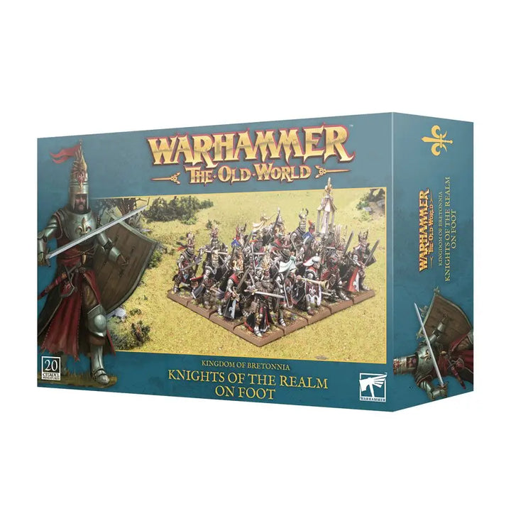 Warhammer Old World: Kingdom of Bretonnia Knights of the Realm on Foot Games Workshop Miniature Games