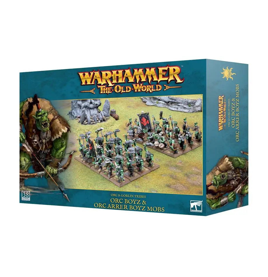 Warhammer Old World: Orc & Goblin Tribes Orc Boyz & Arrer Boyz Mobs Games Workshop Miniature Games