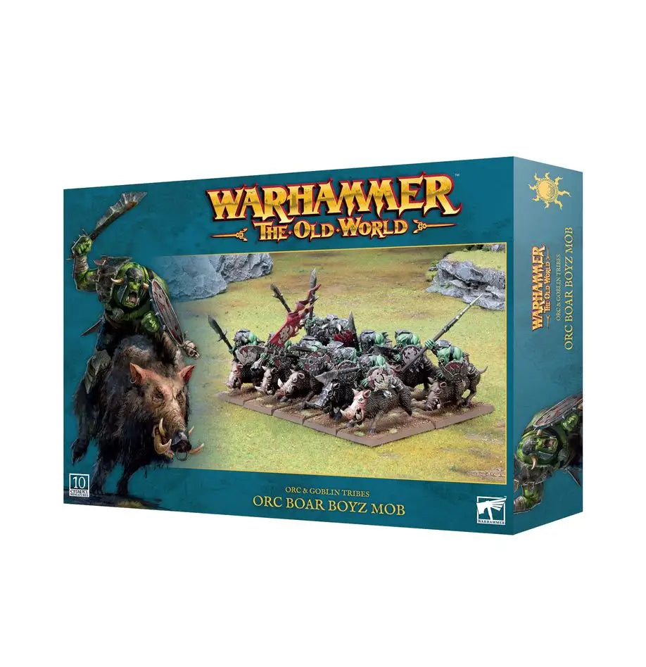 Warhammer Old World: Orc & Goblin Tribes Orc Boar Boyz Mob Games Workshop Miniature Games