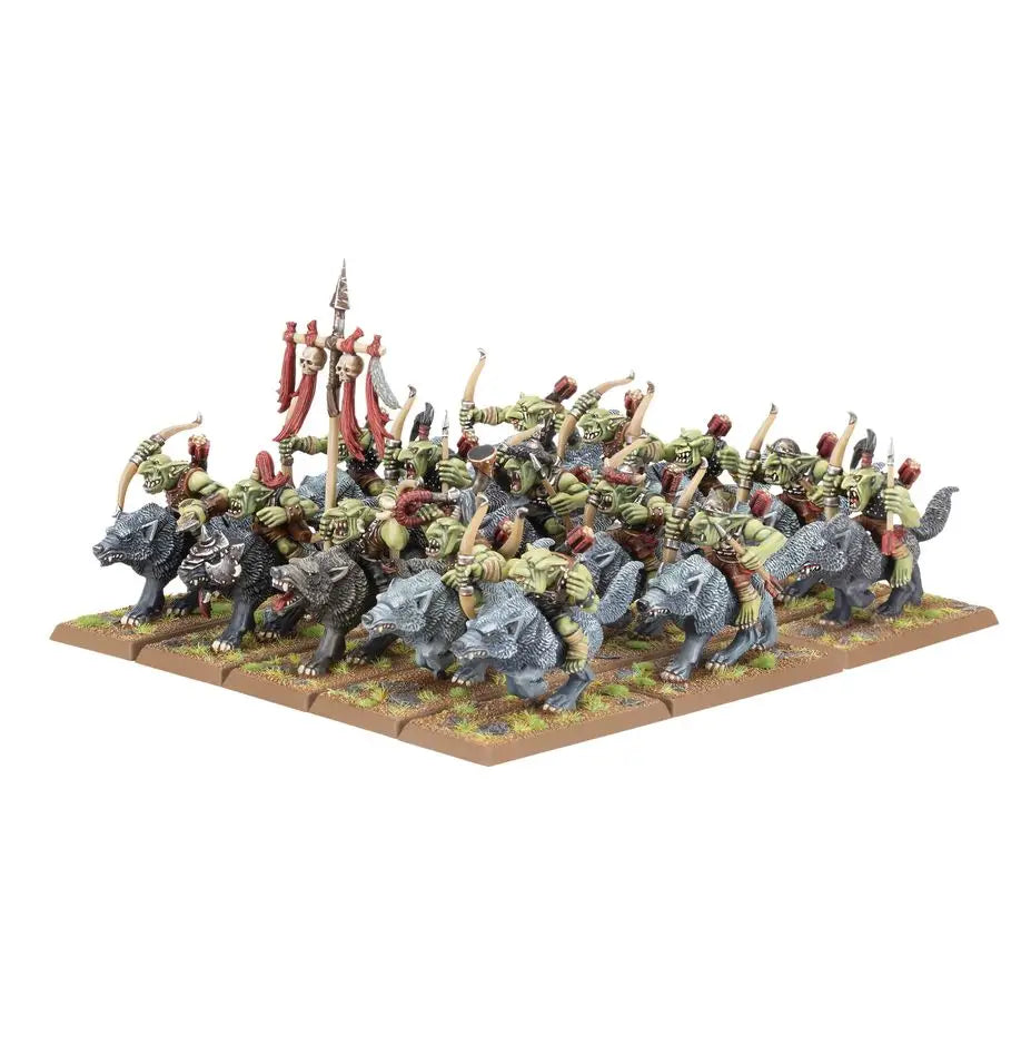 Warhammer Old World: Orc & Goblin Tribes Goblin Wolf Rider Mob Games Workshop Miniature Games
