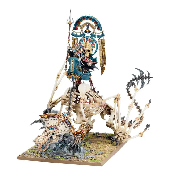 Warhammer Old World: Tomb Kings of Khemri Tomb King on Necrolith Bone Dragon Games Workshop Miniature Games