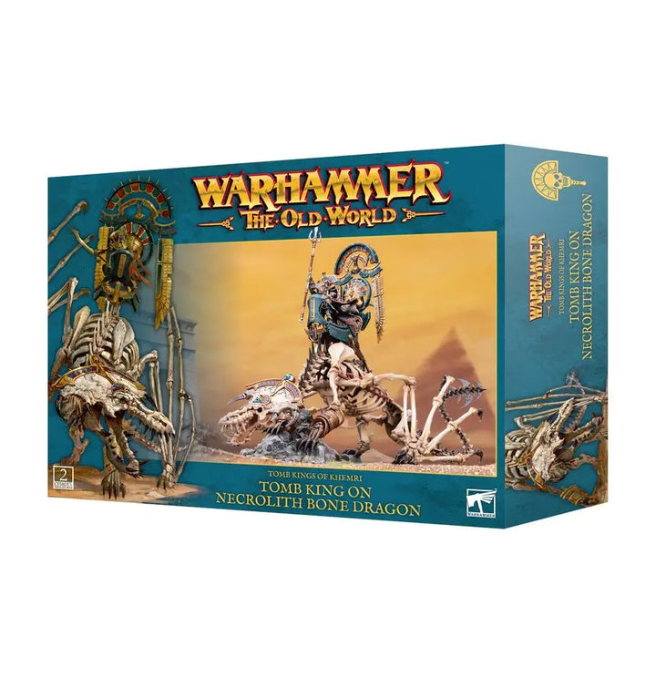 Warhammer Old World: Tomb Kings of Khemri Tomb King on Necrolith Bone Dragon Games Workshop Miniature Games