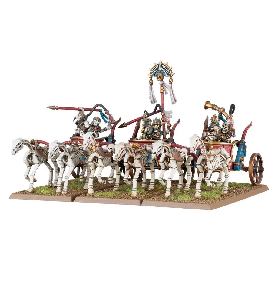 Warhammer Old World: Tomb Kings of Khemri Skeleton Chariots Games Workshop Miniature Games