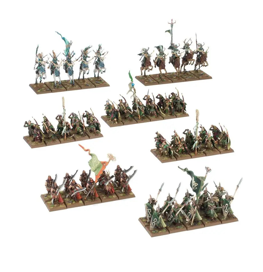 Warhammer Old World: Wood Elf Realms Battalion Games Workshop Miniature Games