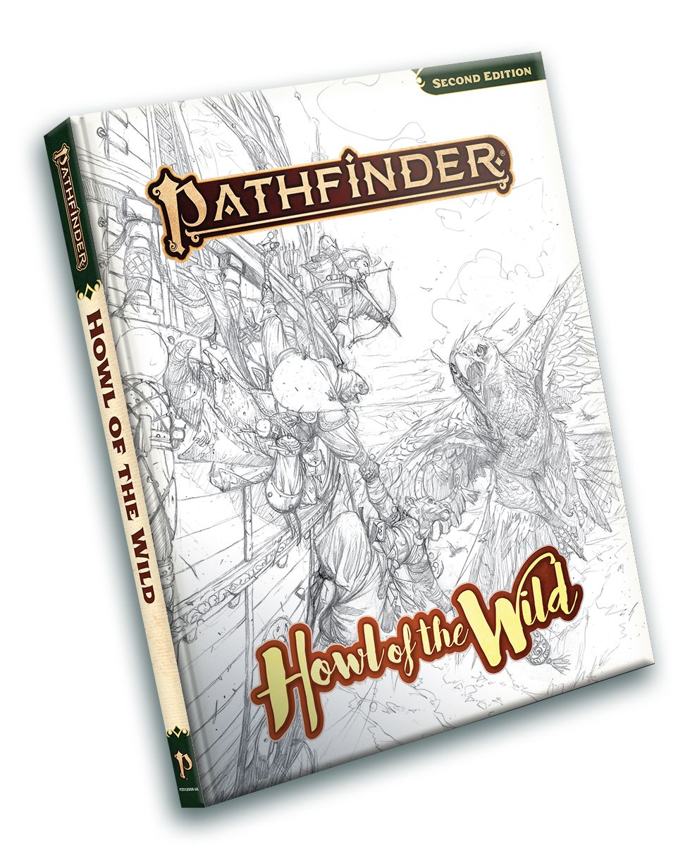 Pathfinder RPG: 2nd Editon - Howl of the Wild - Sketch Cover (EN)