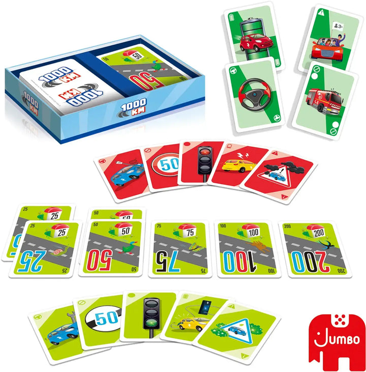 1000 KM: Kartenspiel (DE) - Jumbo - Board Games