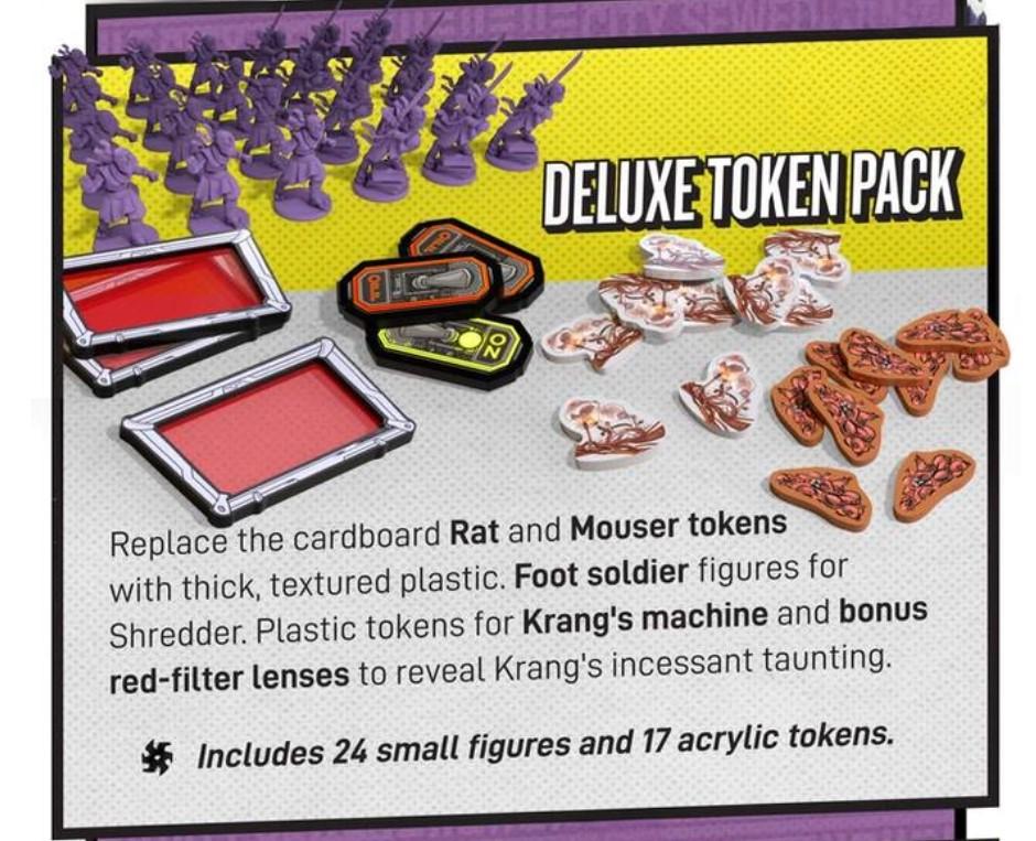 Unmatched Adventures: Teenage Mutant Ninja Turtles - Deluxe Token Pack