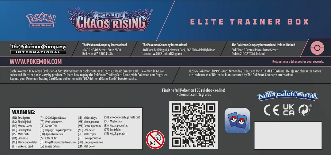 Pokémon TCG: Mega Evolution - Chaos Rising - Elite Trainer Box (EN)