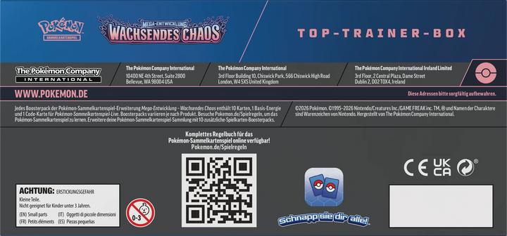 Pokémon TCG: Mega Evolution - Wachsendes Chaos - Elite Trainer Box (DE)