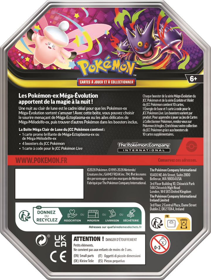 Pokémon TCG: Mega Evolution - ex Tin - Mega Clefable / Mega Gengar (FR)