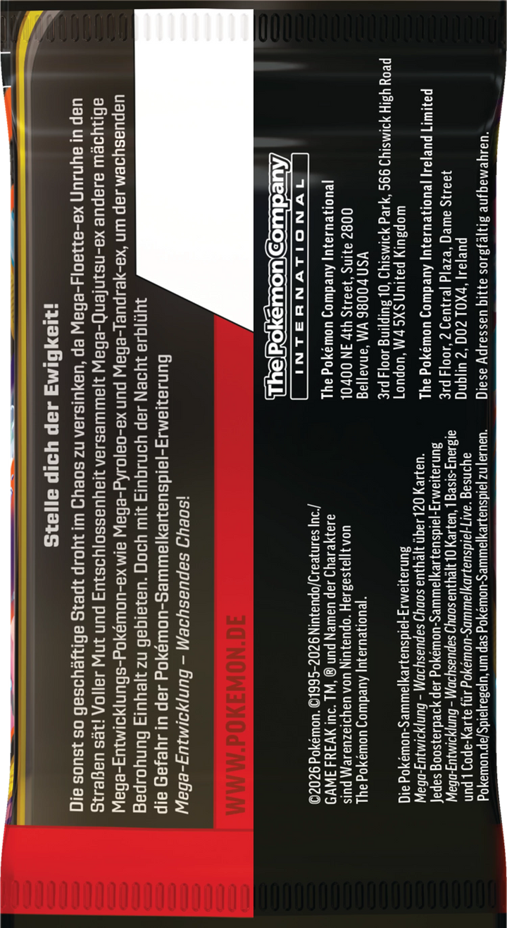 Pokémon TCG: Mega-Entwicklung - Wachsendes Chaos - Booster (DE)