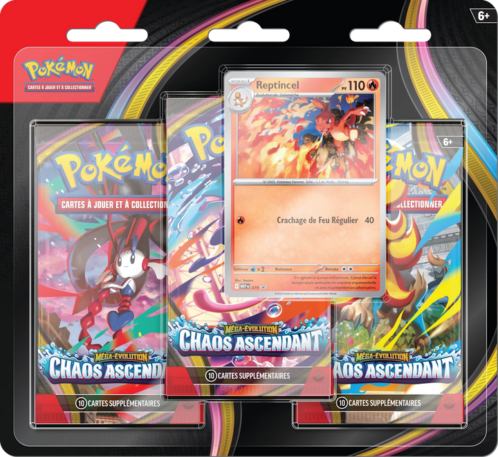 Pokémon TCG: Mega Evolution - Chaos Ascendant - Booster Blister Pack (FR)