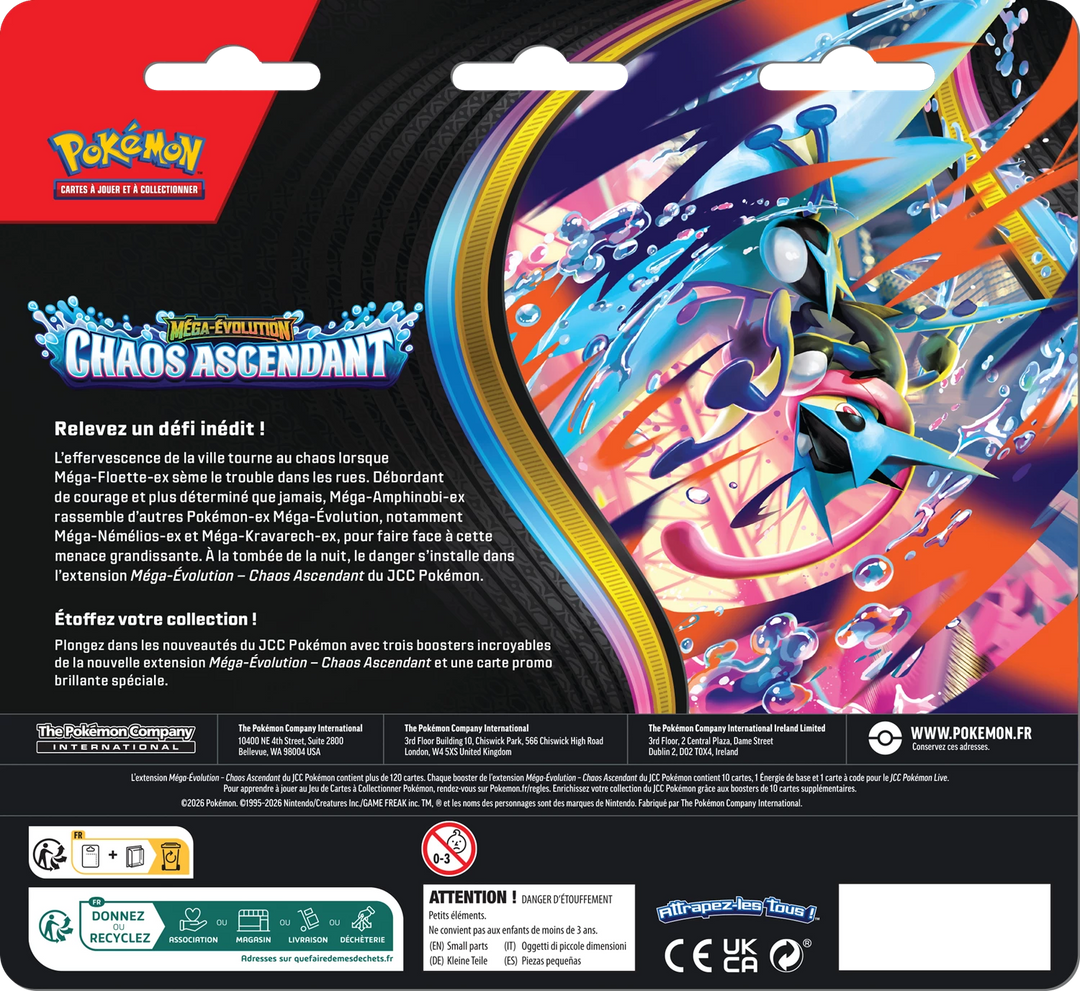 Pokémon TCG: Mega Evolution - Chaos Ascendant - Booster Blister Pack (FR)