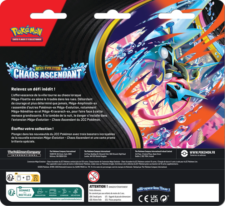 Pokémon TCG: Mega Evolution - Chaos Ascendant - Booster Blister Pack (FR)