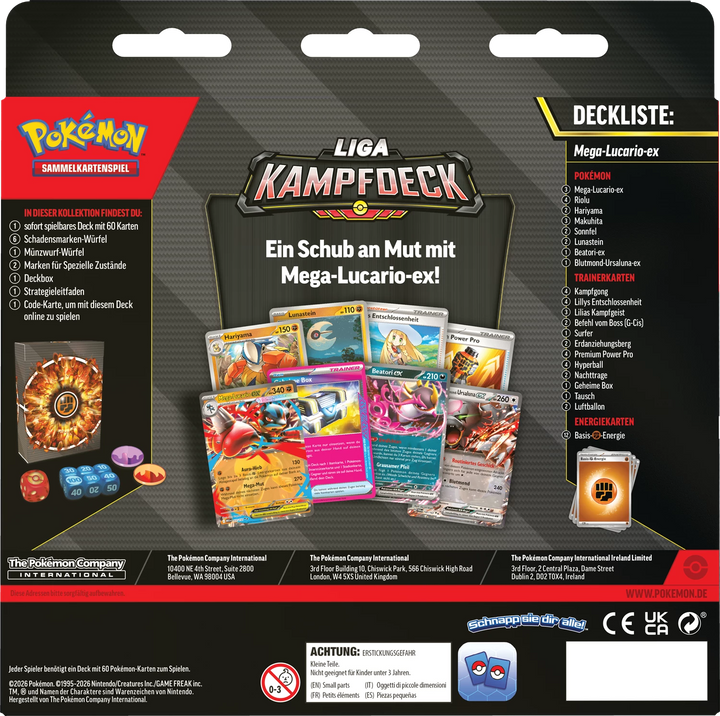 Pokémon TCG: Liga Kampfdeck - Mega Lucario-ex (DE)