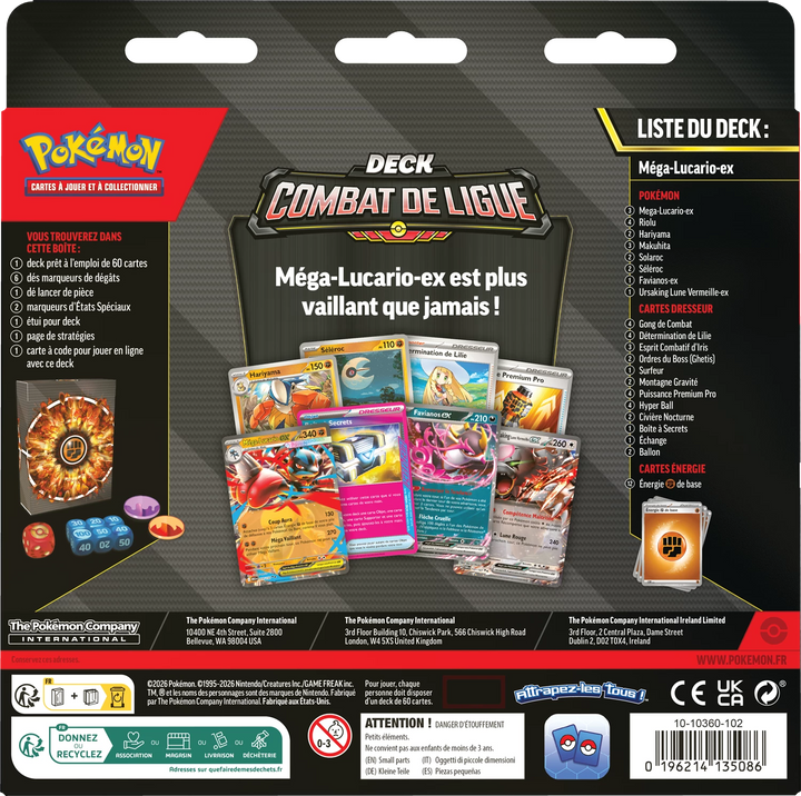 Pokémon TCG: Combat de Ligue Deck - Mega Lucario-ex (FR)