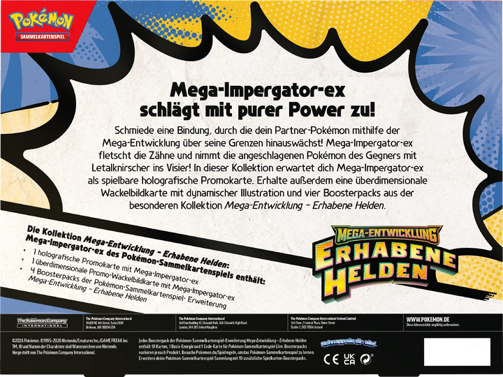 Pokémon TCG: Mega-Entwicklung - Erhabene Helden - Mega Meganie - ex Box (DE)