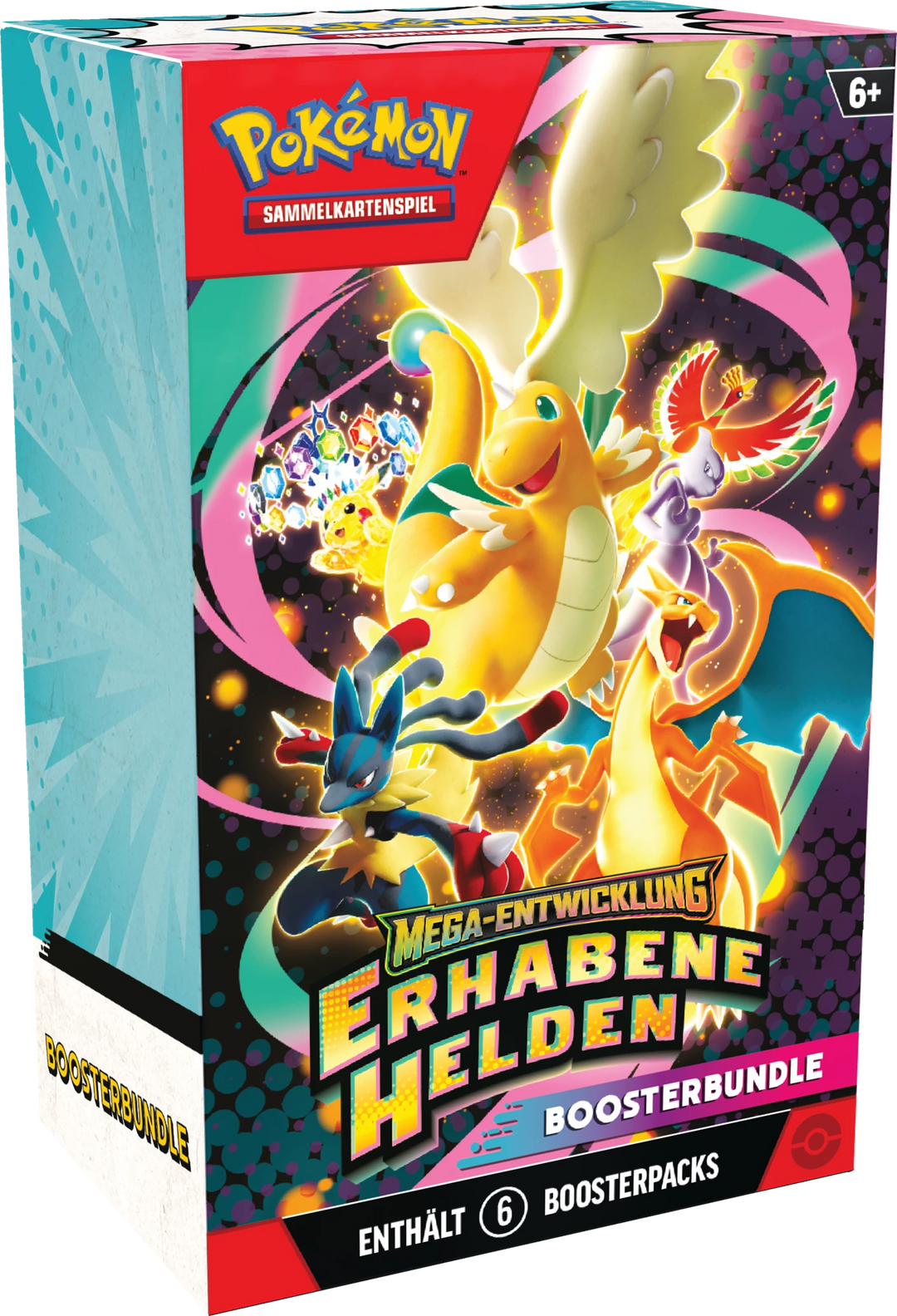 Pokémon TCG: Mega-Entwicklung - Erhabene Helden - Booster Bundle (6 Booster) (DE)