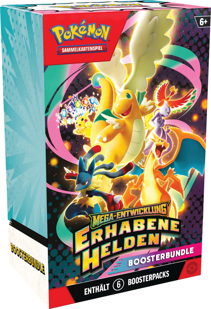 Pokémon TCG: Mega-Entwicklung - Erhabene Helden - Booster Bundle (6 Booster) (DE)
