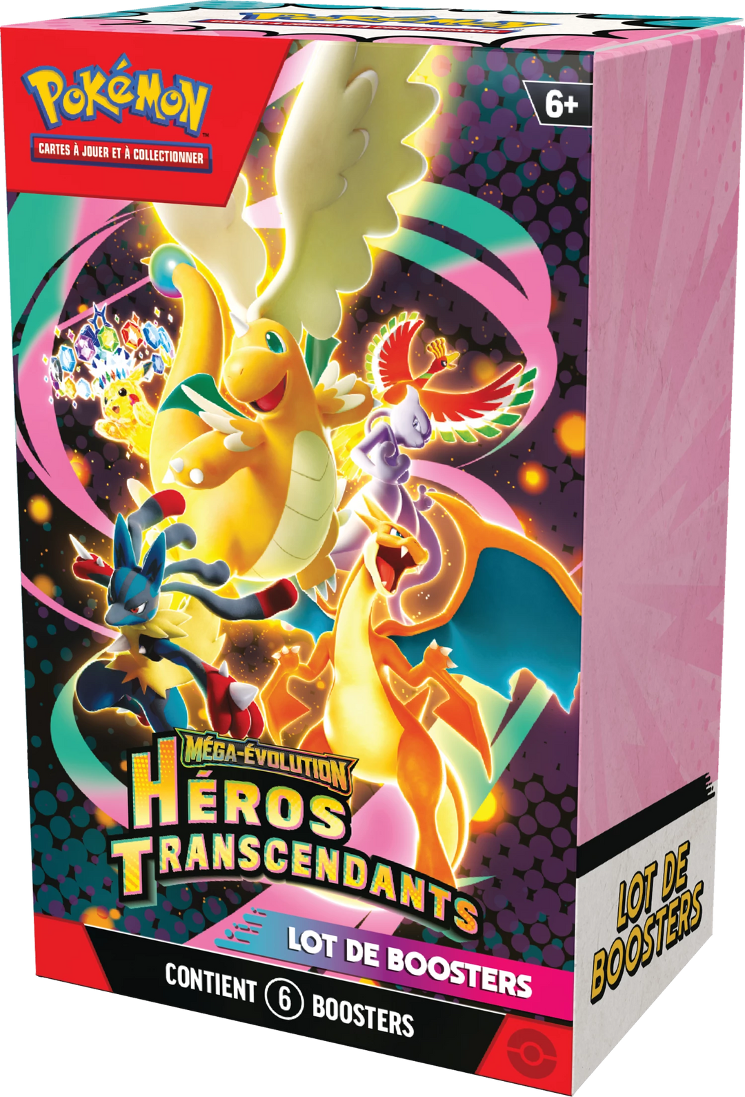 Pokémon TCG: Mega-Evolution - Héros Transcendants - Lot de Booster (6 Booster) (FR)