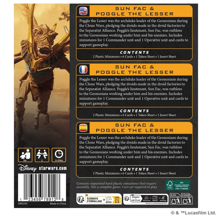 Star Wars: Legion - Poggle The Lesser & Sun Fac (EN/DE/ES/FR)