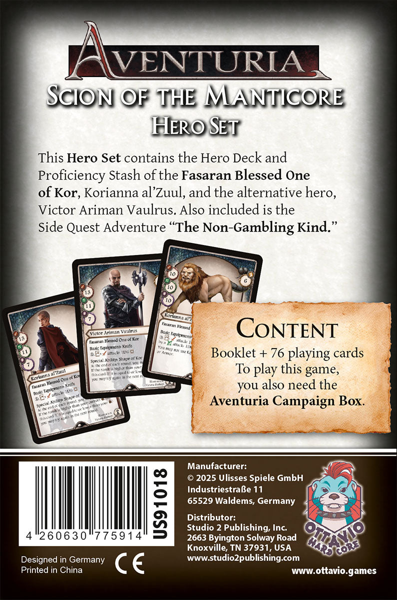 Aventuria: Scion of the Manticore (EN)