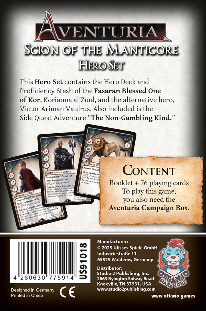 Aventuria: Scion of the Manticore (EN)