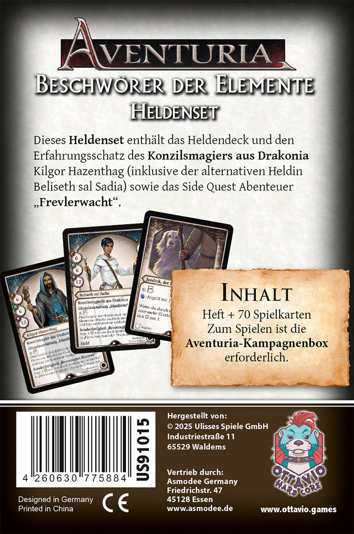Aventuria: Beschwörer der Elemente (DE)