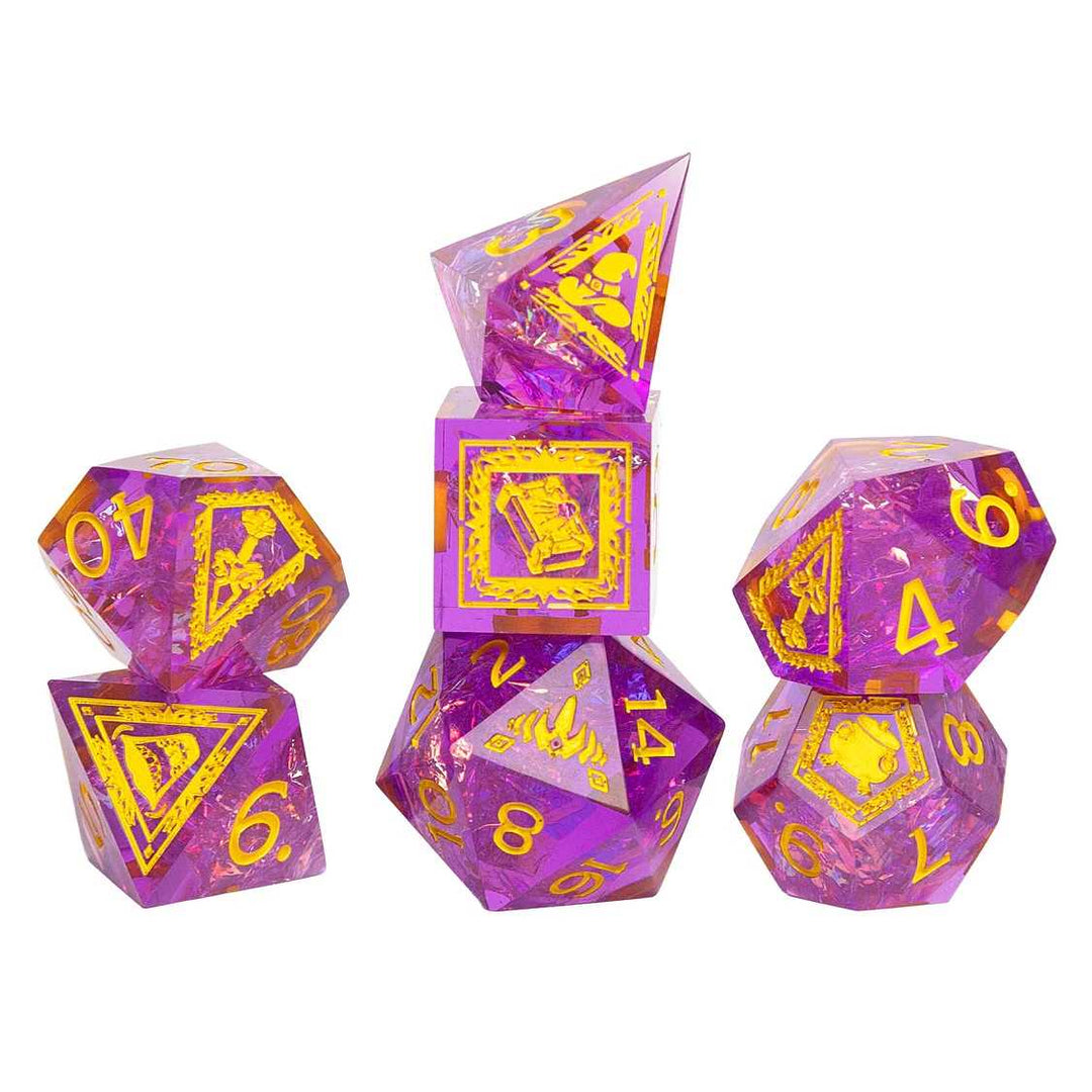 Adventure Dice Set: Dungeons & Dragons - Tasha the Witch Queen – Sharp-Edged Dice Set
