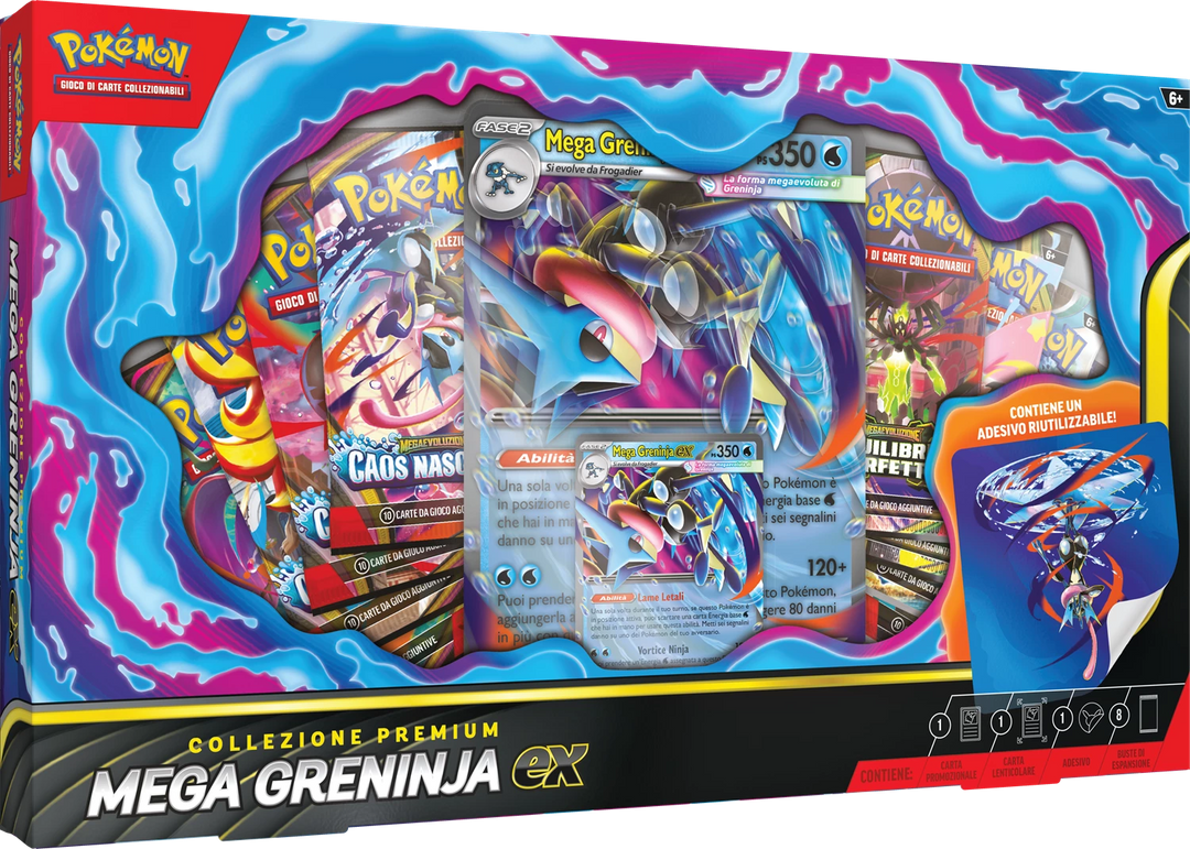 Pokémon TCG: Mega Greninja - Premium ex Collection (IT)