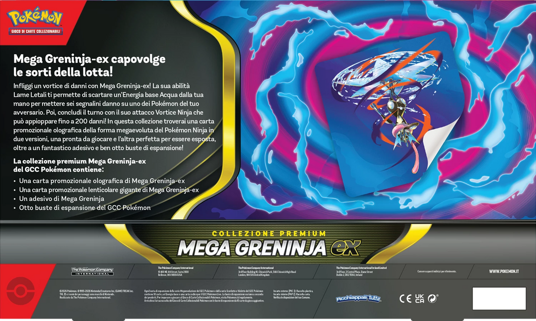 Pokémon TCG: Mega Greninja - Premium ex Collection (IT)