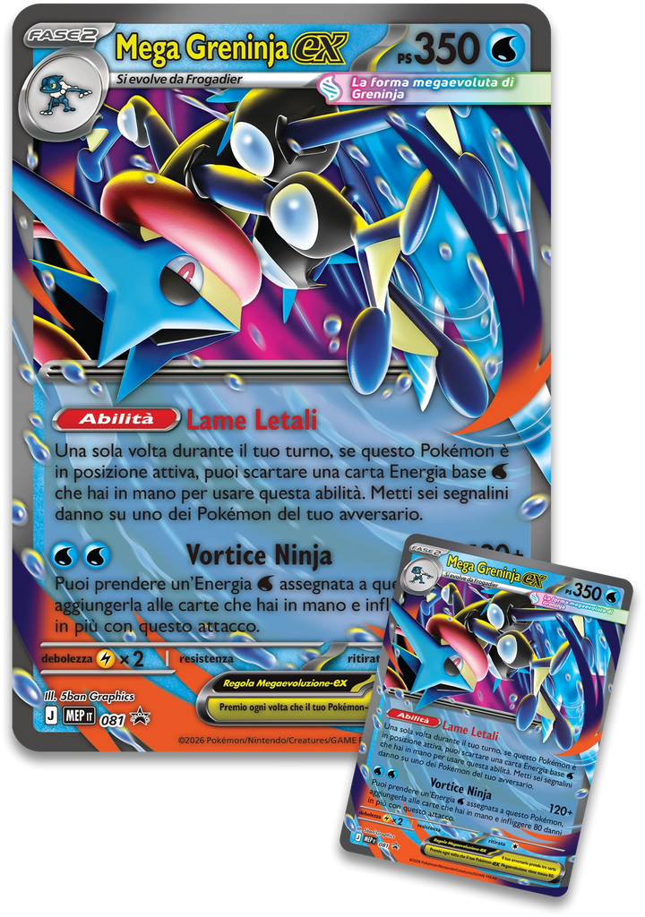Pokémon TCG: Mega Greninja - Premium ex Collection (IT)