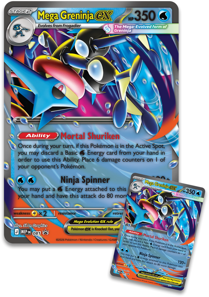 Pokémon TCG: Mega Greninja - Premium ex Collection (EN)