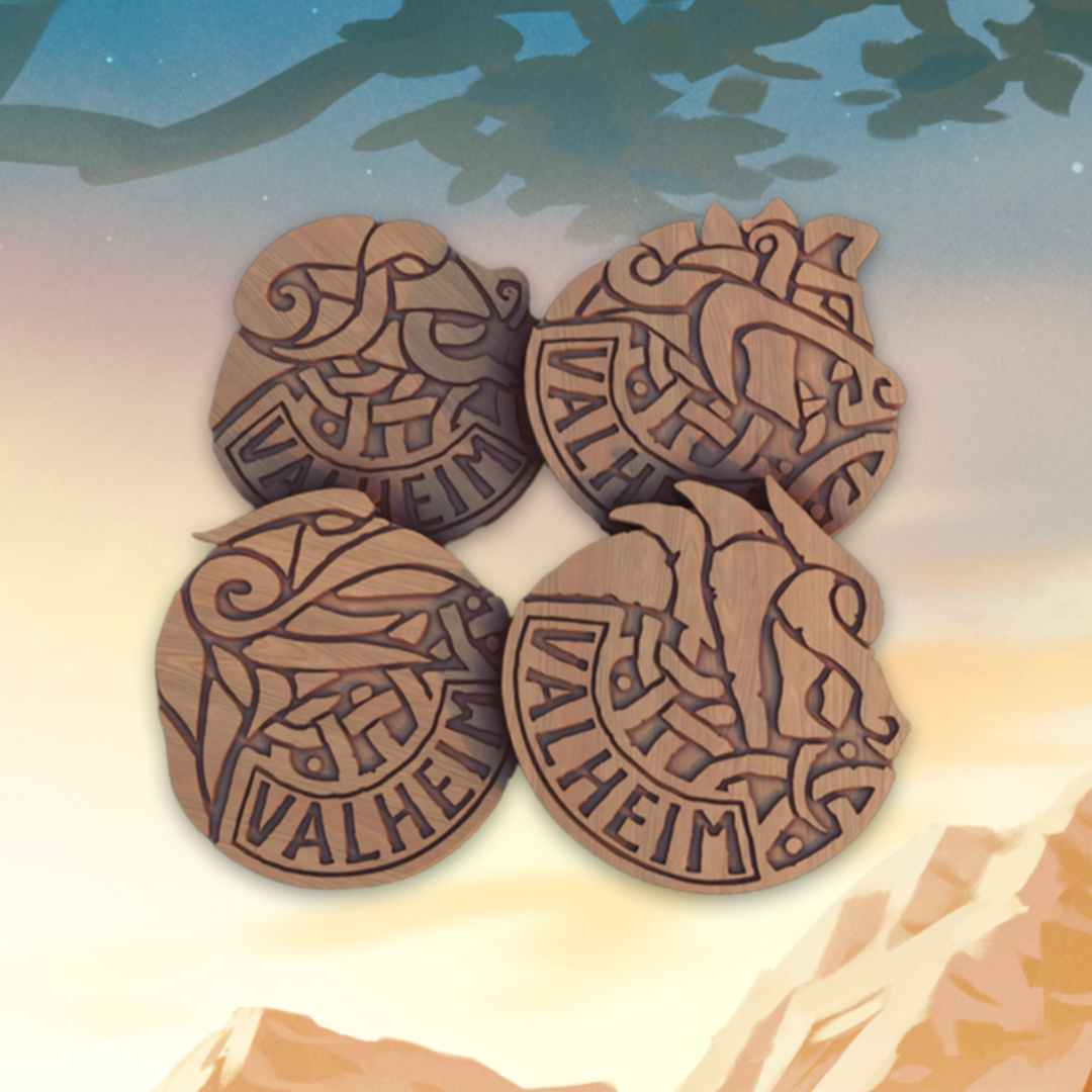 Valheim: Wooden Beer Coasters