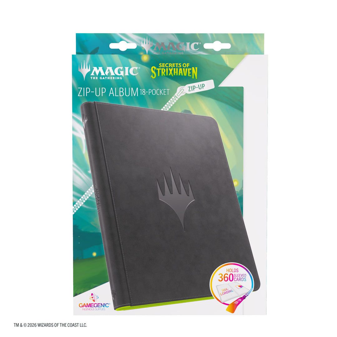 Album: Zip-Up - Magic The Gathering - Secrets of Strixhaven - 18-Pocket  - Black/Green