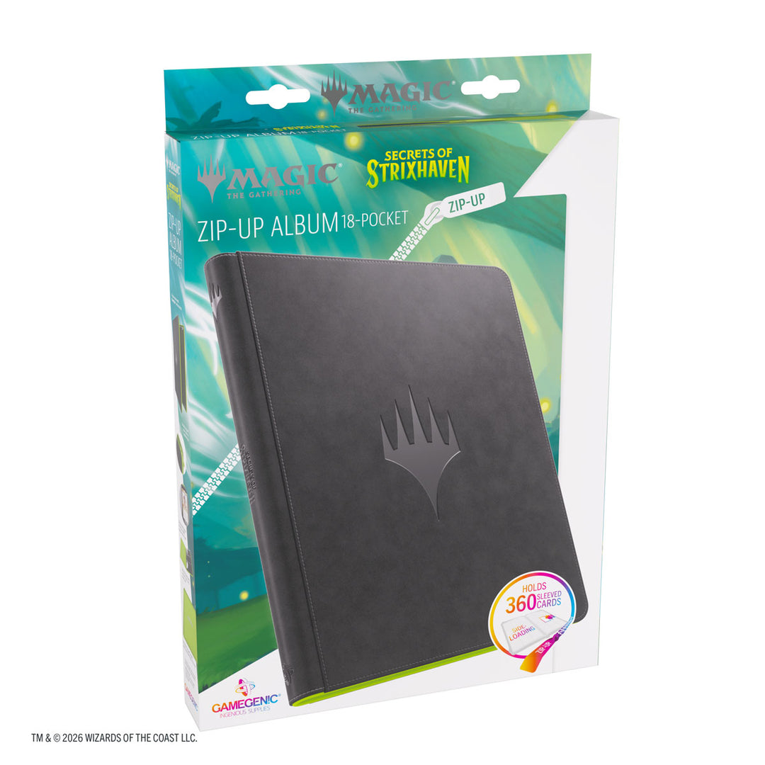 Album: Zip-Up - Magic The Gathering - Secrets of Strixhaven - 18-Pocket  - Black/Green