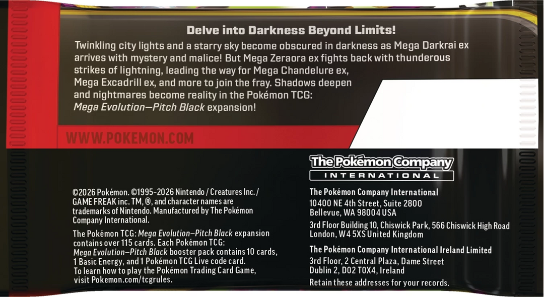 Pokémon TCG: Mega Evolution - Pitch Black - Booster Display (EN)