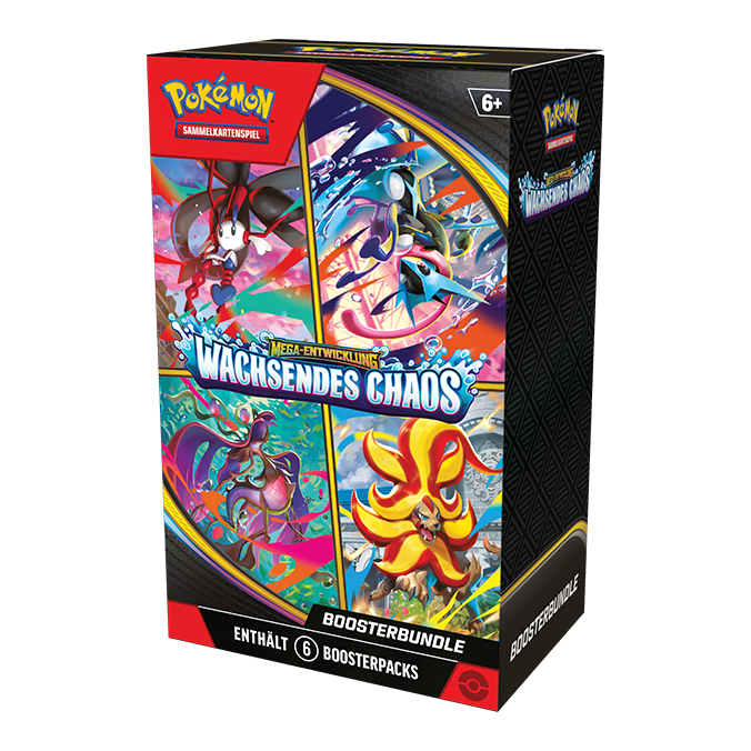 Pokémon TCG: Mega Evolution - Wachsendes Chaos - Booster Bundle (6 Booster) (DE)