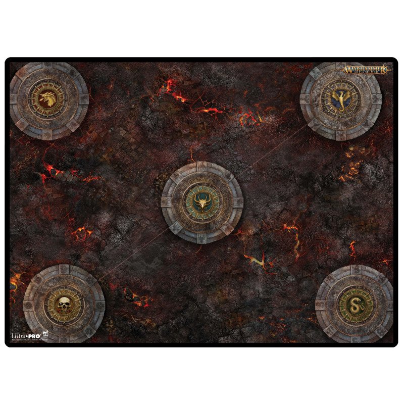 Battle Mat:  Warhammer Age of Sigmar - Spearhead - Fire & Jade A