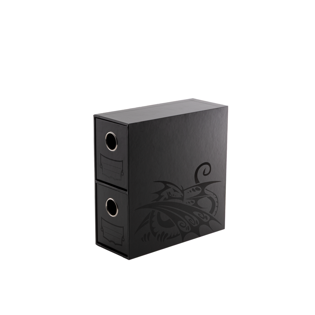 Card Drawers: Dragon Shield - Fortress - 2 Card - Vertical - Black