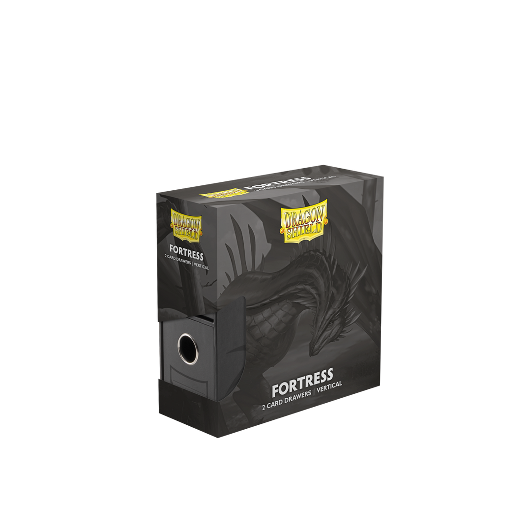 Card Drawers: Dragon Shield - Fortress - 2 Card - Vertical - Black