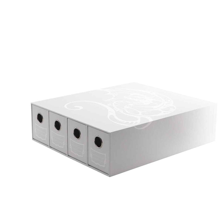 Card Drawers: Dragon Shield - Fortress - 4 Drawers - Horizontal - White