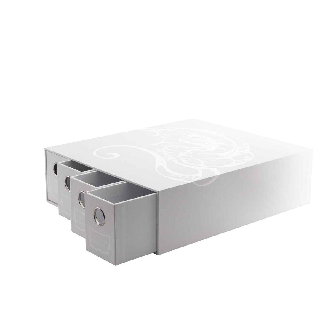 Card Drawers: Dragon Shield - Fortress - 4 Drawers - Horizontal - White